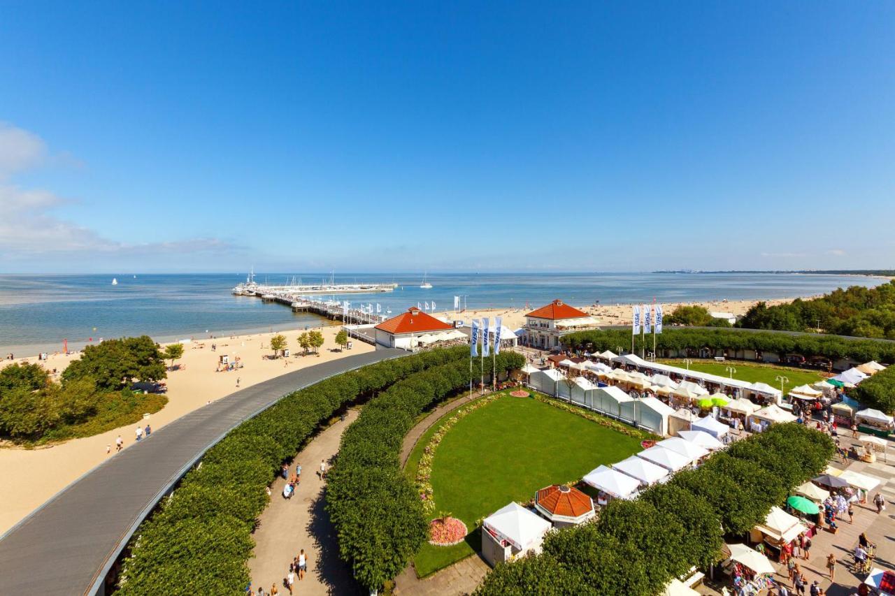 Sheraton Sopot Hotel Luaran gambar Aerial view of the beach